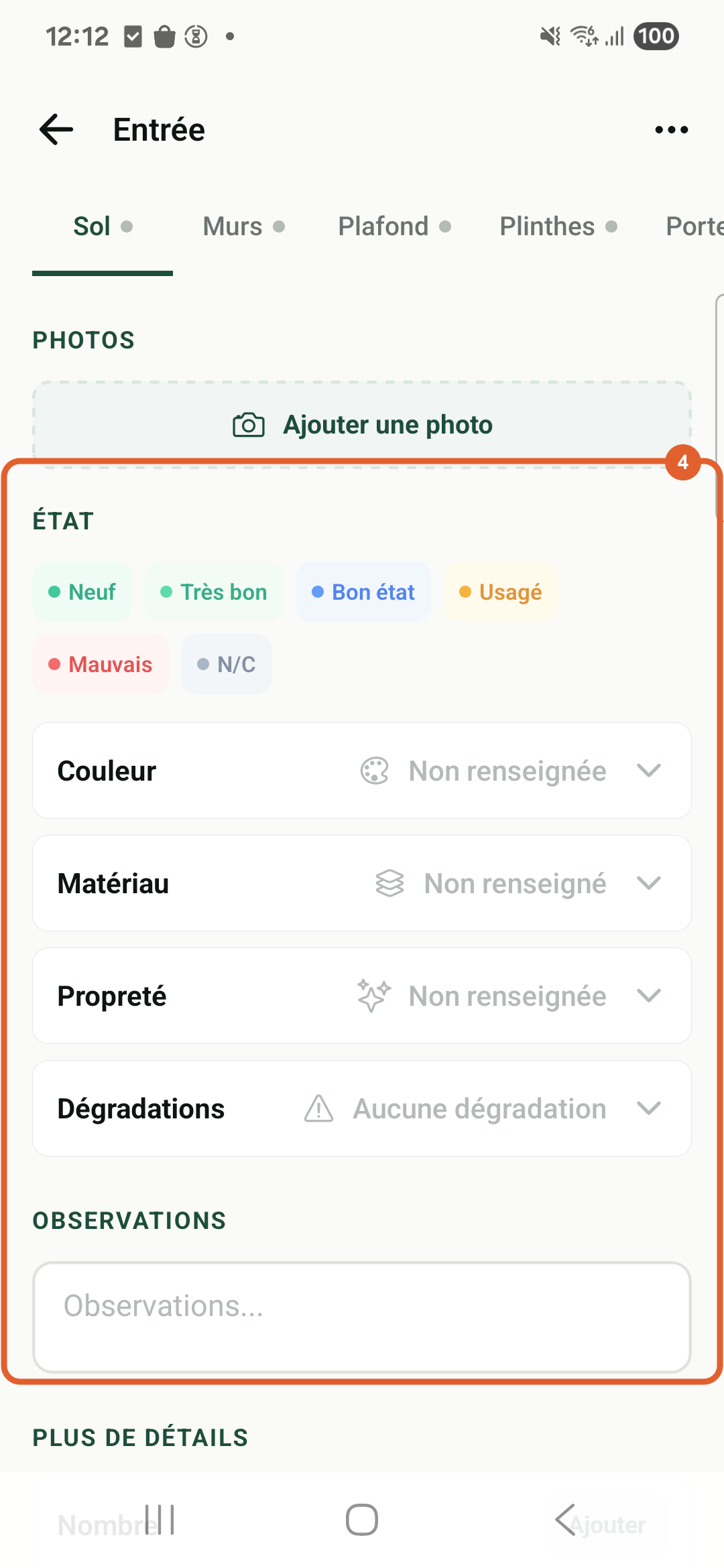 Application Android Foncieris État des lieux en production — Renseignez l’état et les observations